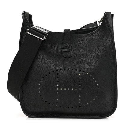 Hermes Taurillon Clemence Evelyne III PM Black 1 of 11