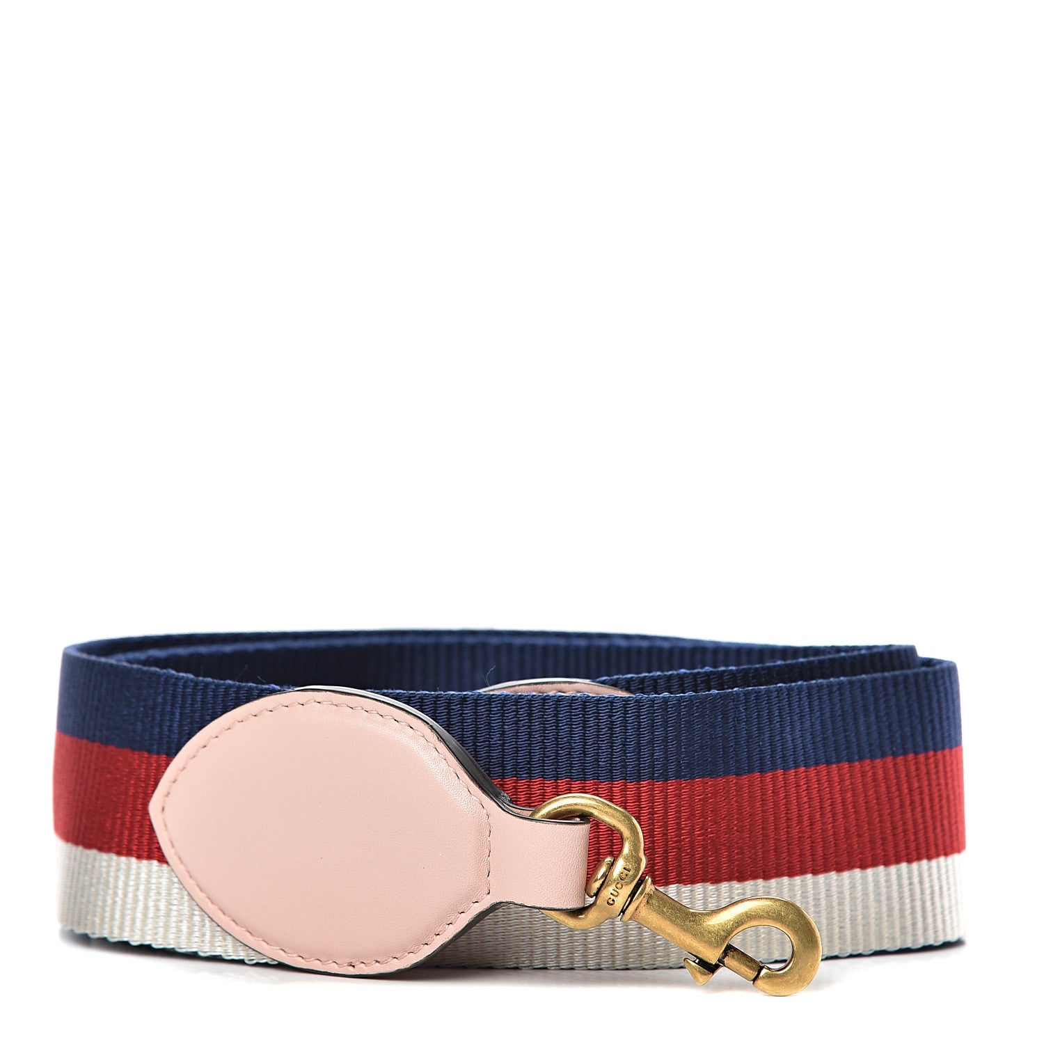 Gucci Canvas Web Shoulder Strap Navy Red White 1 of 3