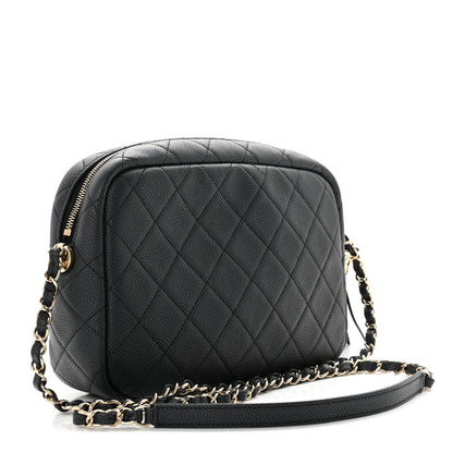 Chanel Caviar Quilted Medium Coco Tassel Camera Case Navy 3 of 9
