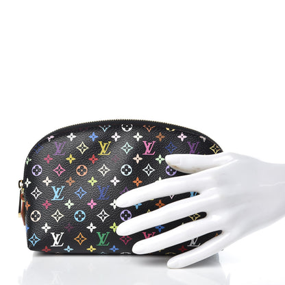 Louis Vuitton Monogram Multicolor Cosmetic Pouch Black Grenade 2 of 7
