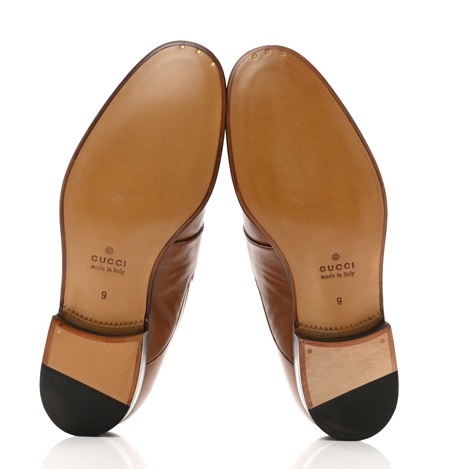Gucci Supple Lambskin Mens Chain Interlocking G Loafers 9 Cuir 6 of 12