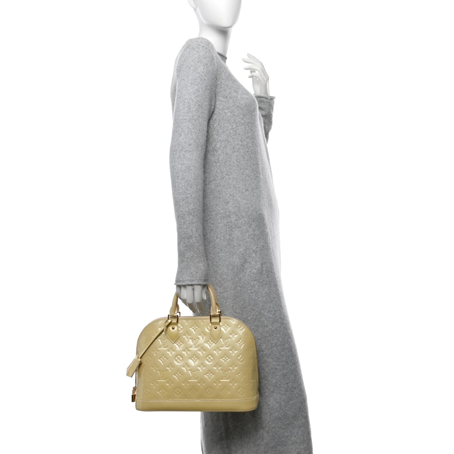 Louis Vuitton Vernis Alma PM Blanc Corail 2 of 12