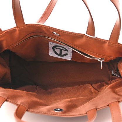 Telfar Vegan Leather Medium Shopping Bag Tan 5 of 9
