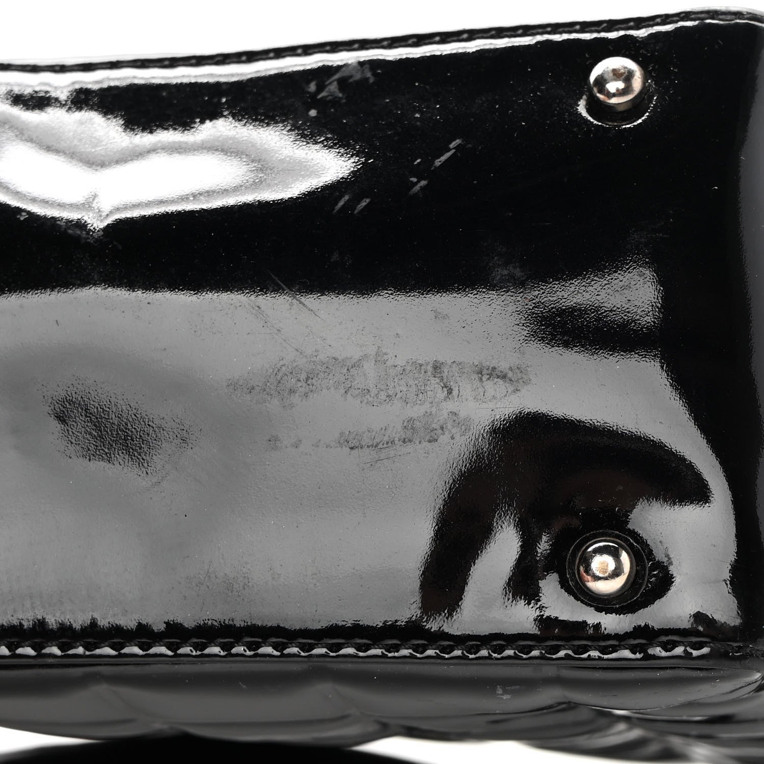 Chanel Patent Chocolate Bar Quilted CC Shoulder Bag Black 13 of 14