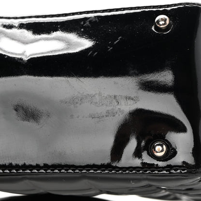 Chanel Patent Chocolate Bar Quilted CC Shoulder Bag Black 13 of 14