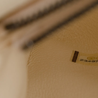 Chanel Caviar Lizard Quilted Medium Coco Handle Flap White 7 of 9