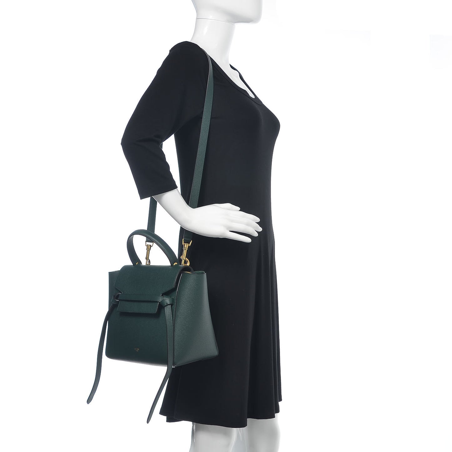 Baby Grained Calfskin Micro Belt Bag Amazone