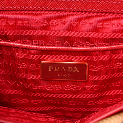 Prada Saffiano Medium Galleria Double Zip Tote Fuoco 8 of 25