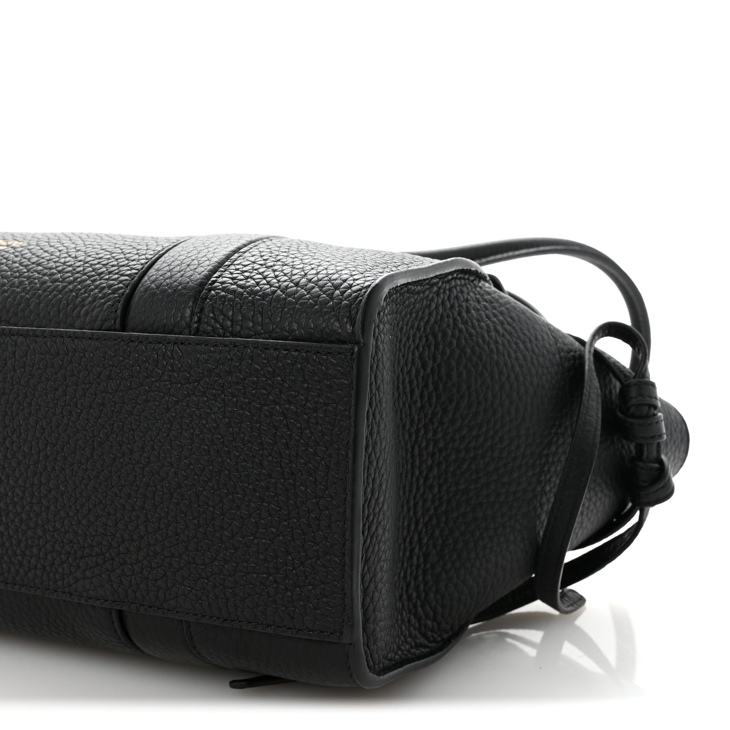 Heavy Grain Small Soft Bayswater Satchel Black