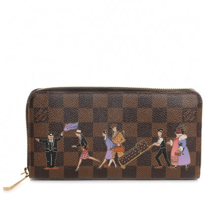 Louis Vuitton Damier Ebene Illustre Zippy Wallet Violet 1 of 8