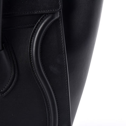 Celine Smooth Calfskin Micro Luggage Black 10 of 11