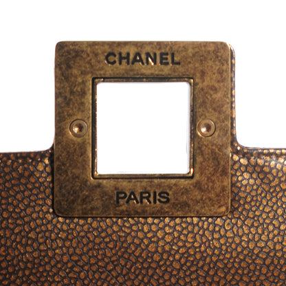 Chanel Caviar Square Quilted Paris Byzance Mini Flap Dark Gold 8 of 8