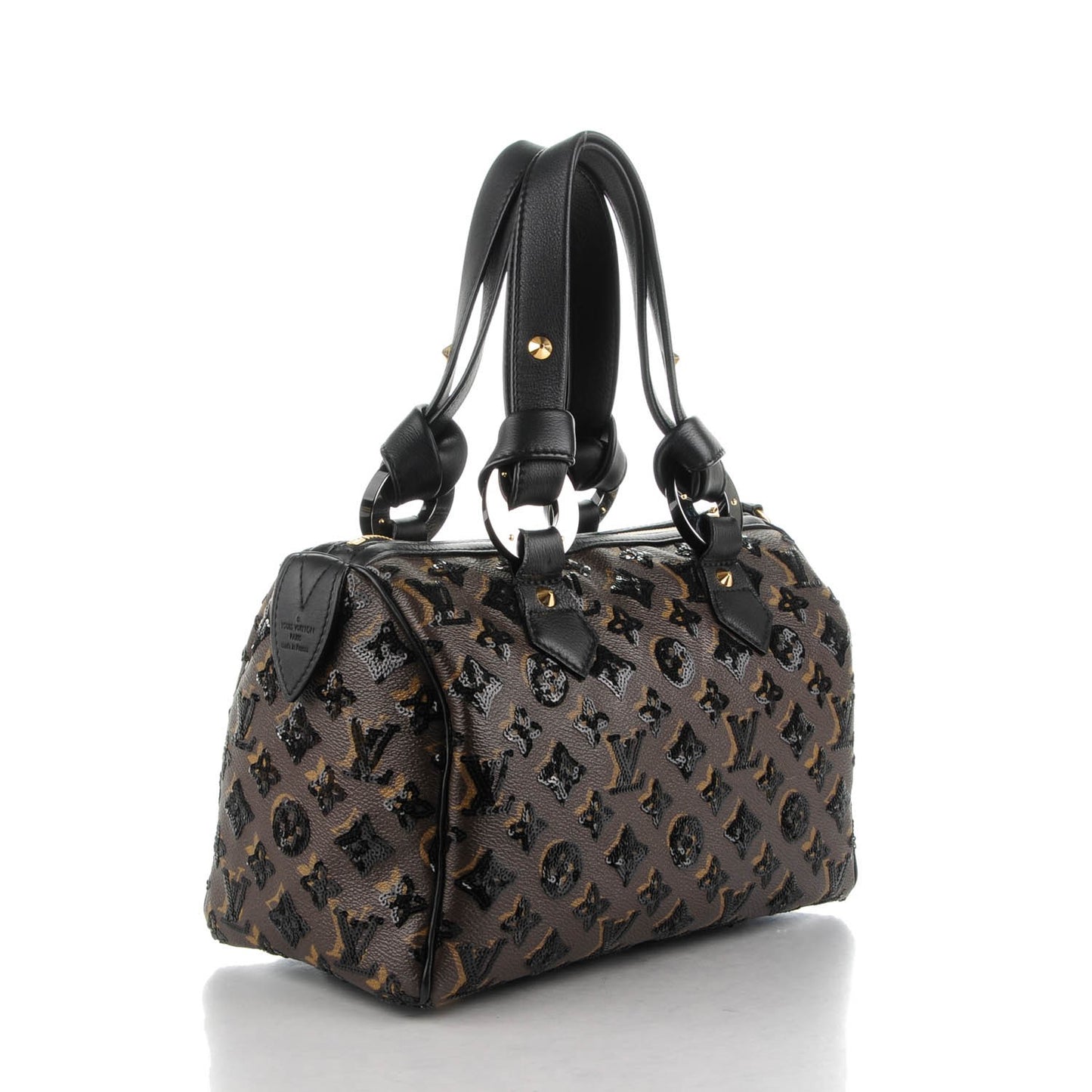 Monogram Sequins Eclipse Speedy 28 Black