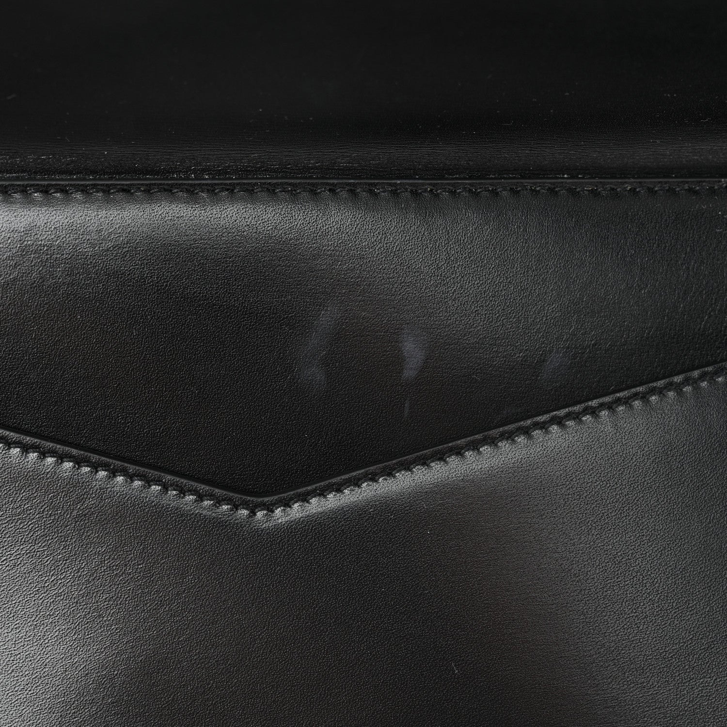 Saint Laurent Smooth Calfskin Monogram Medium Sulpice Shoulder Bag Black 10 of 10