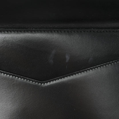 Saint Laurent Smooth Calfskin Monogram Medium Sulpice Shoulder Bag Black 10 of 10