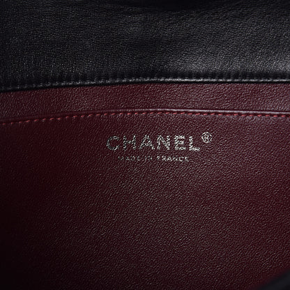 Chanel Lambskin Quilted Clutch With Chain Flap Black 7 of 13