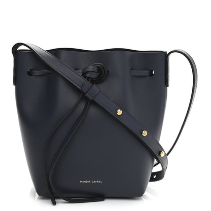 Mansur Gavriel Calfskin Mini Bucket Bag Blu 1 of 9