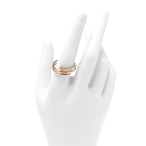18K Yellow Gold Diamond Juste Un Clou Wrap Ring 60 9