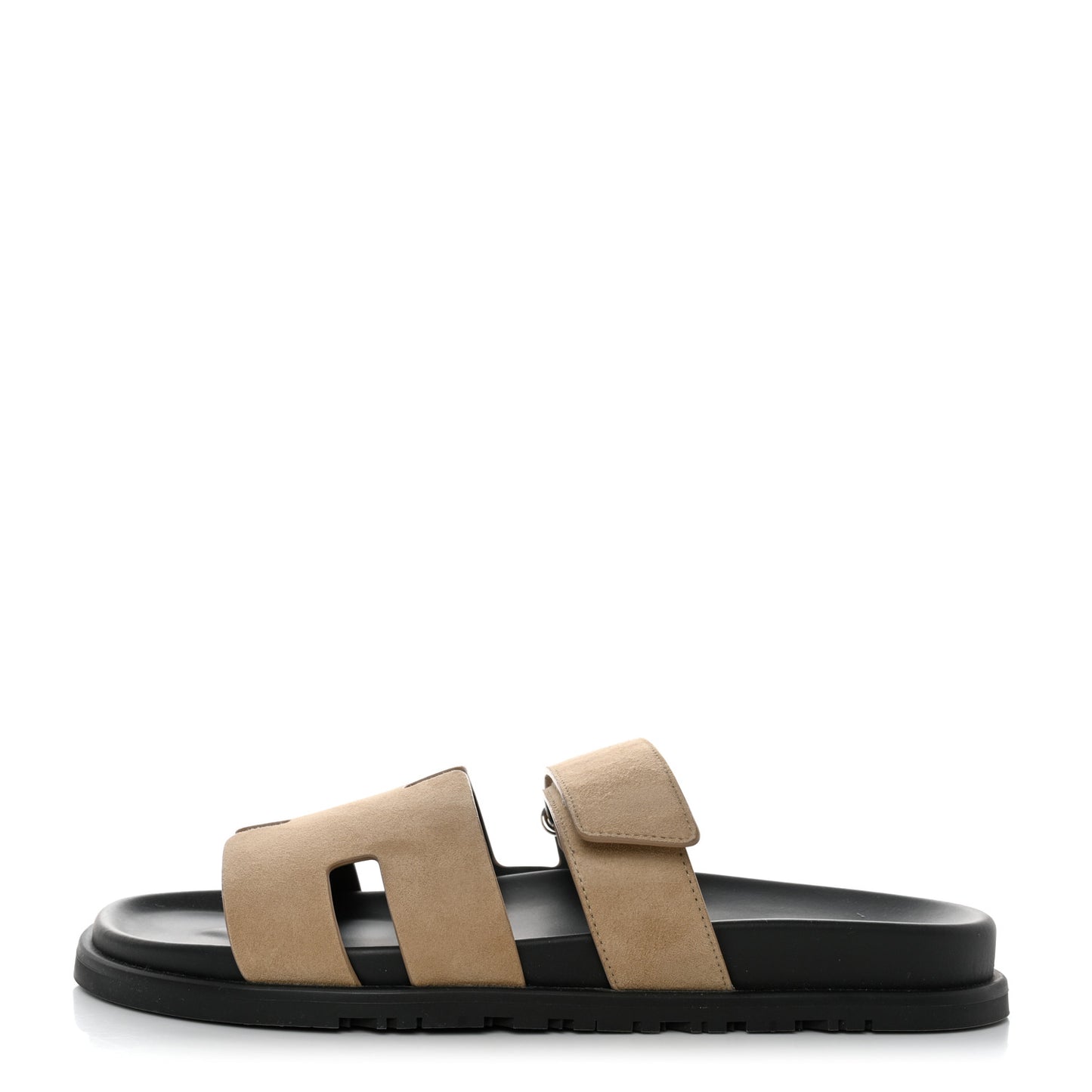 Suede Goatskin Mens Chypre Sandals 44 Beige Argile