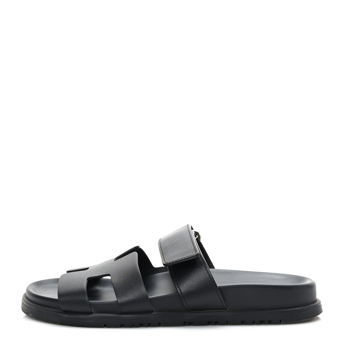 Calfskin Womens Chypre Sandals 36.5 Black