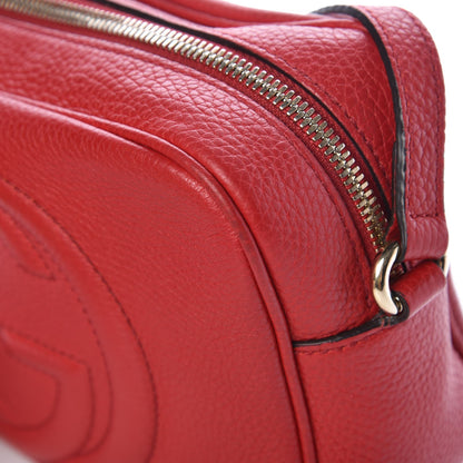 Gucci Pebbled Calfskin Small Soho Disco Bag Tabasco Red 11 of 16