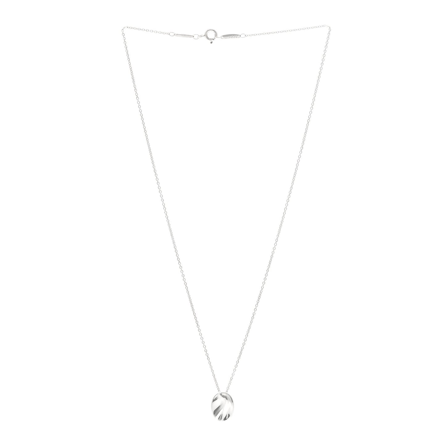 Sterling Silver Elsa Peretti Zodiac Aquarius Pendant Necklace