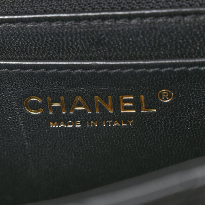 Chanel Lambskin Quilted Small Metal Top Handle Flap Black 7 of 11