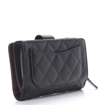 Chanel Caviar Quilted CC French Wallet Black 3 of 10