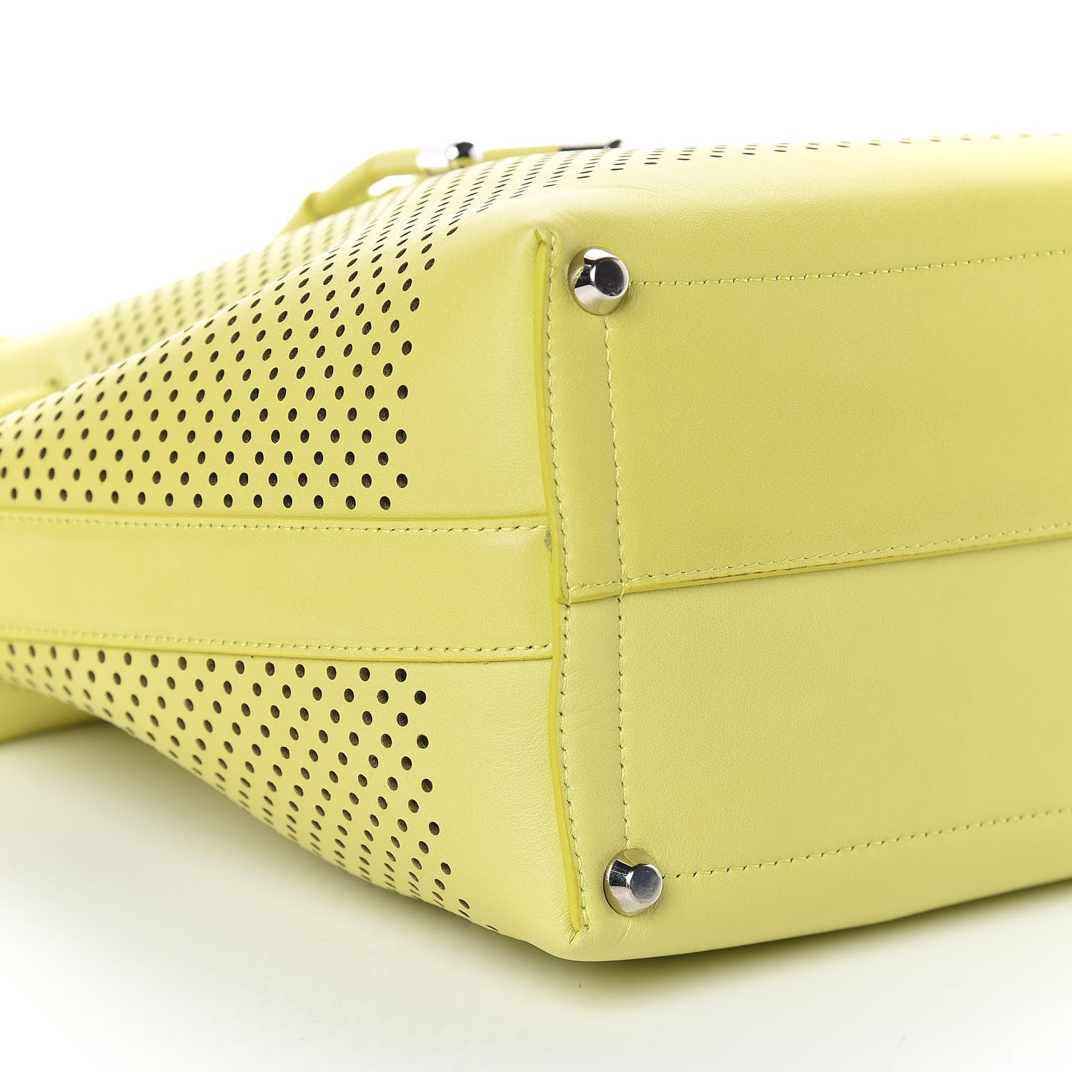 Proenza Schouler Calfskin Perforated Medium Bucket Bag Sulphur 7 of 9