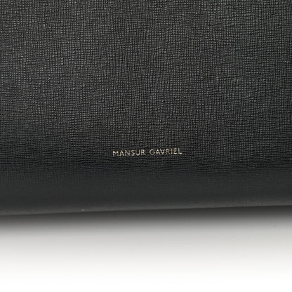 Mansur Gavriel Saffiano Large Shopping Tote Black Flamma 7 of 16