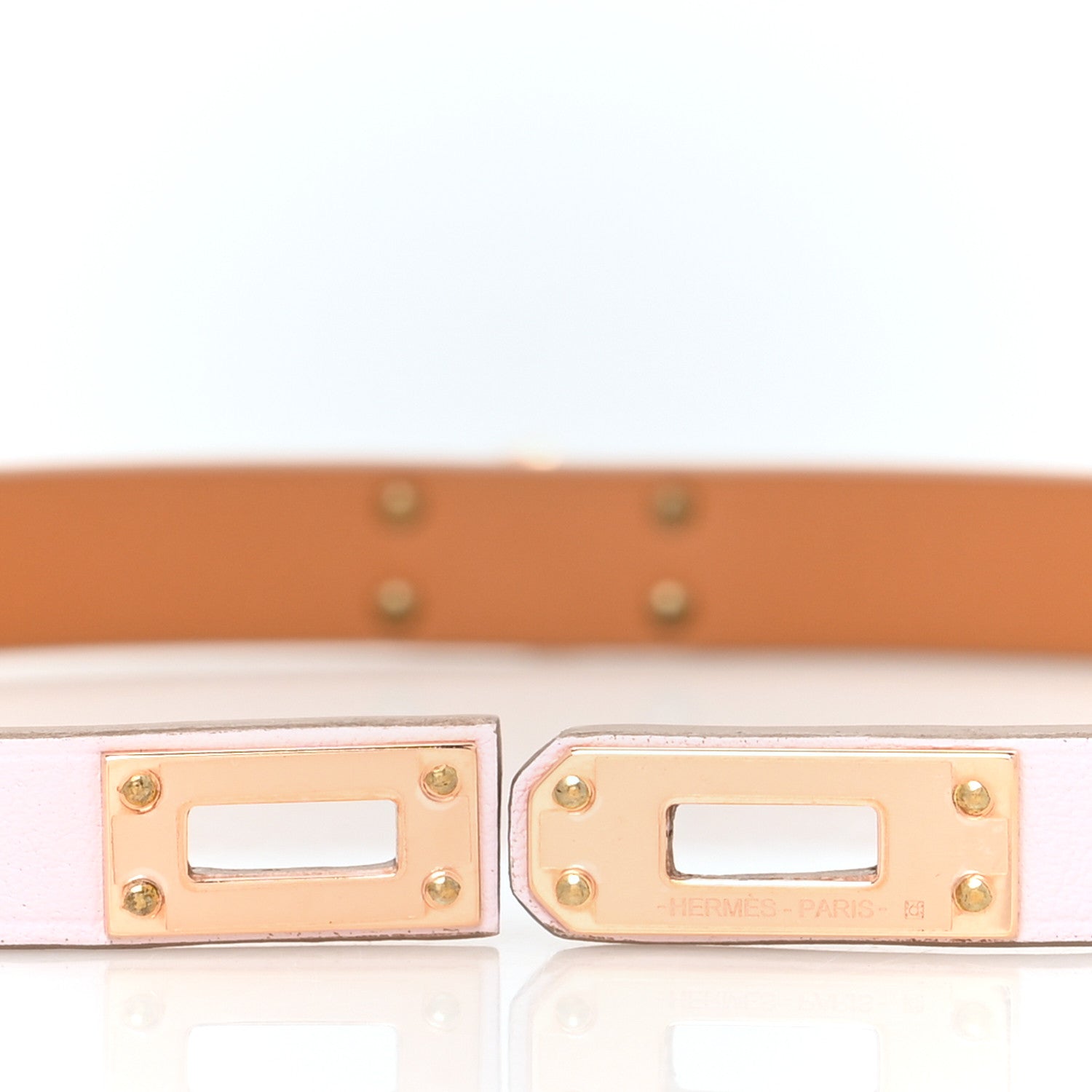 Hermes Swift Kelly Double Tour Bracelet T2 Rose Dragee 4 of 7
