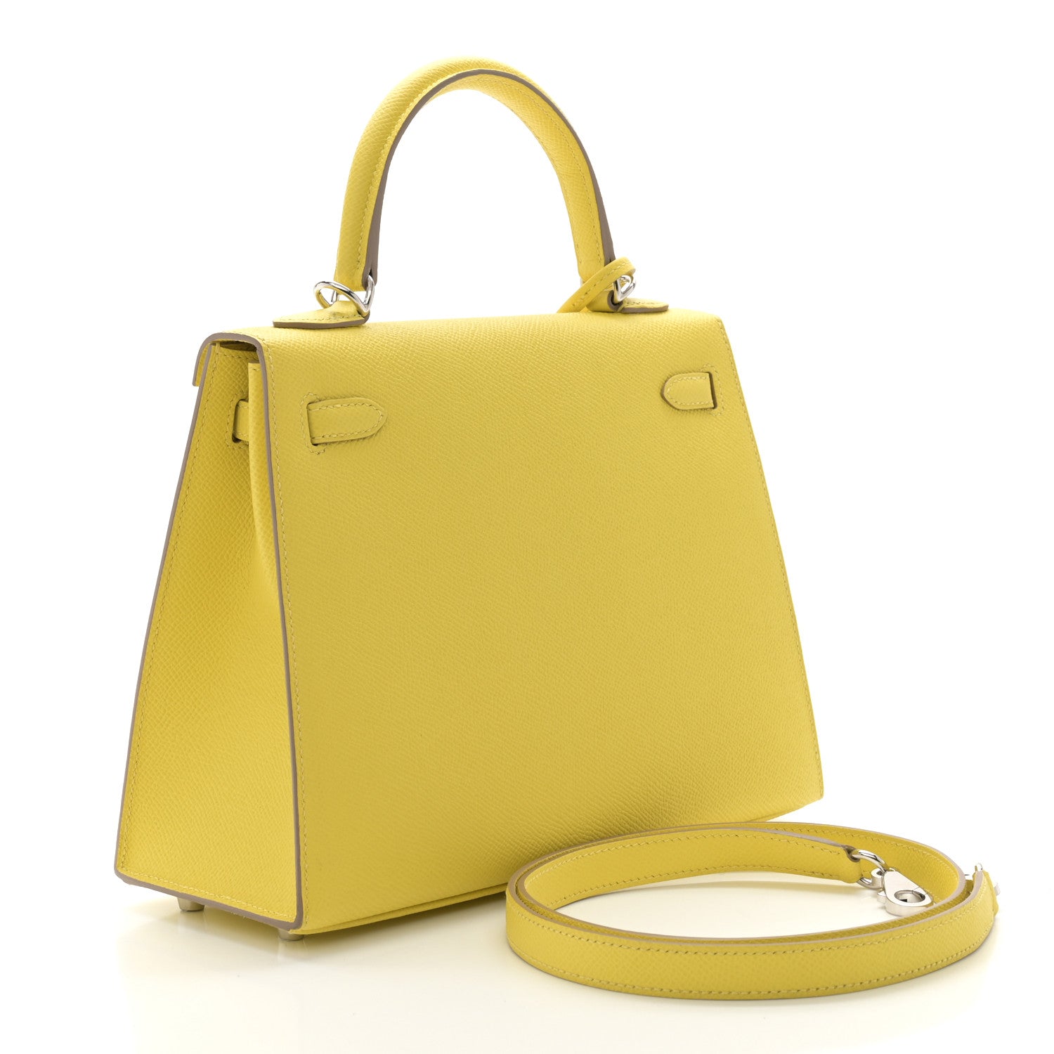 Hermes Epsom Kelly Sellier 25 Lime 3 of 11
