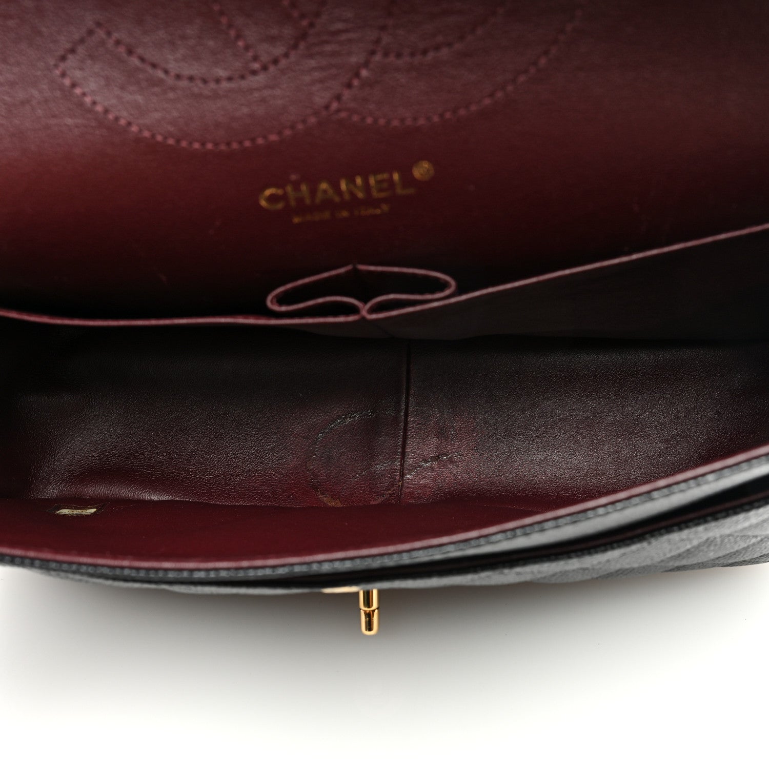 Chanel Caviar Quilted Jumbo Double Flap Black 11 of 12