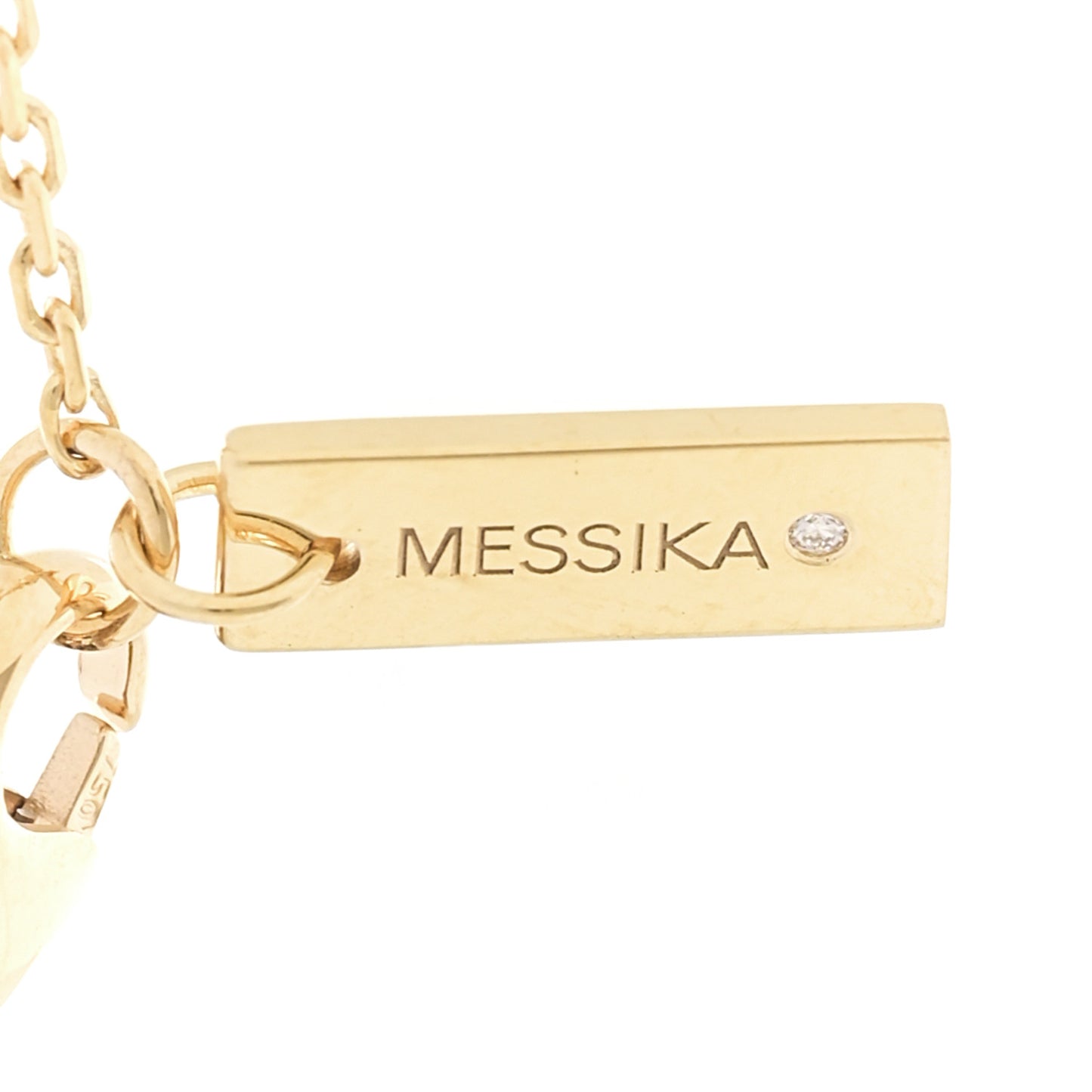 18K Yellow Gold Diamond Move Uno Pave Drop Choker Necklace