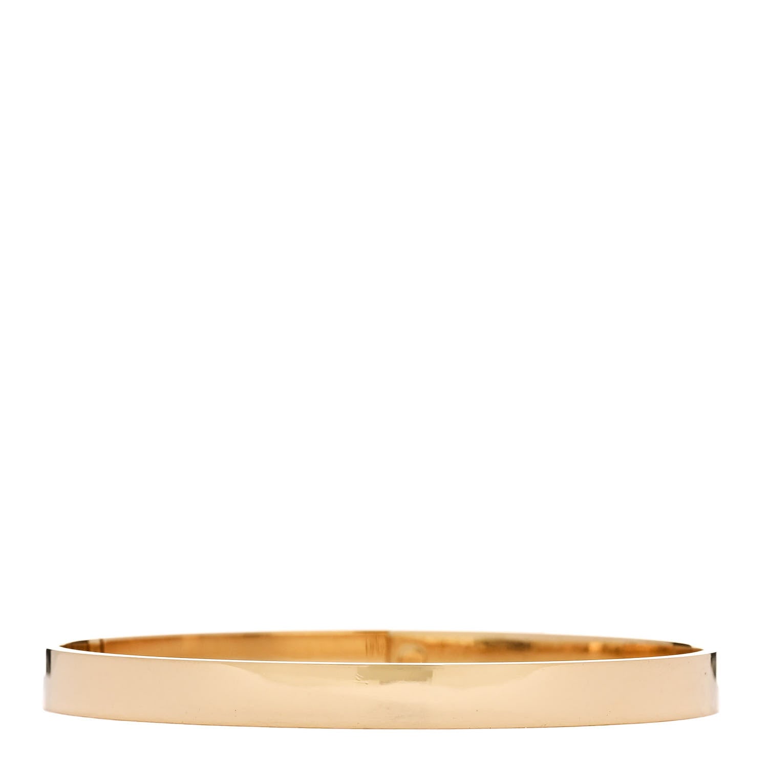 Hermes 18K Yellow Gold Diamond PM Kelly Bracelet ST 2 of 3