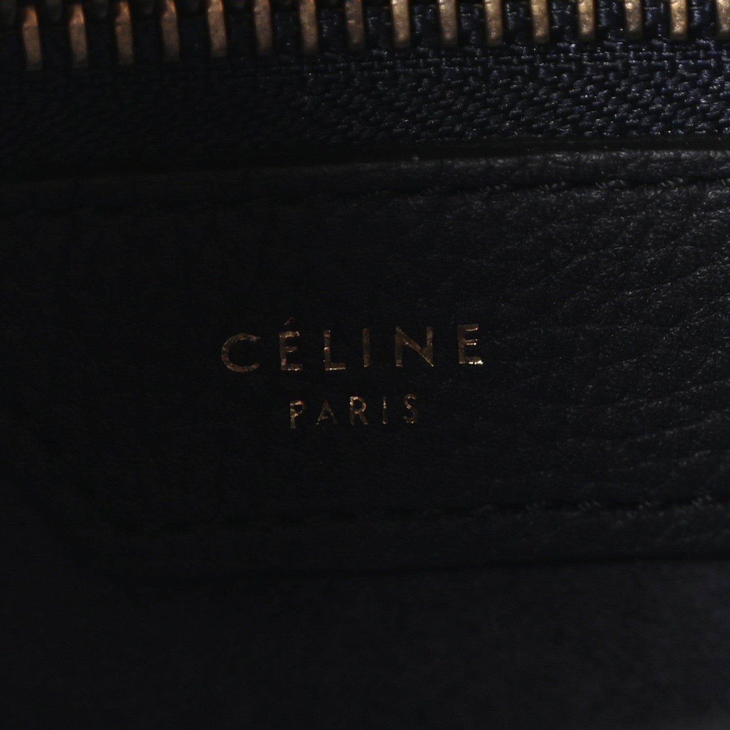 Celine Drummed Calfskin Micro Luggage Black 6 of 10