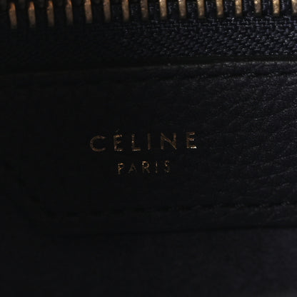 Celine Drummed Calfskin Micro Luggage Black 6 of 10