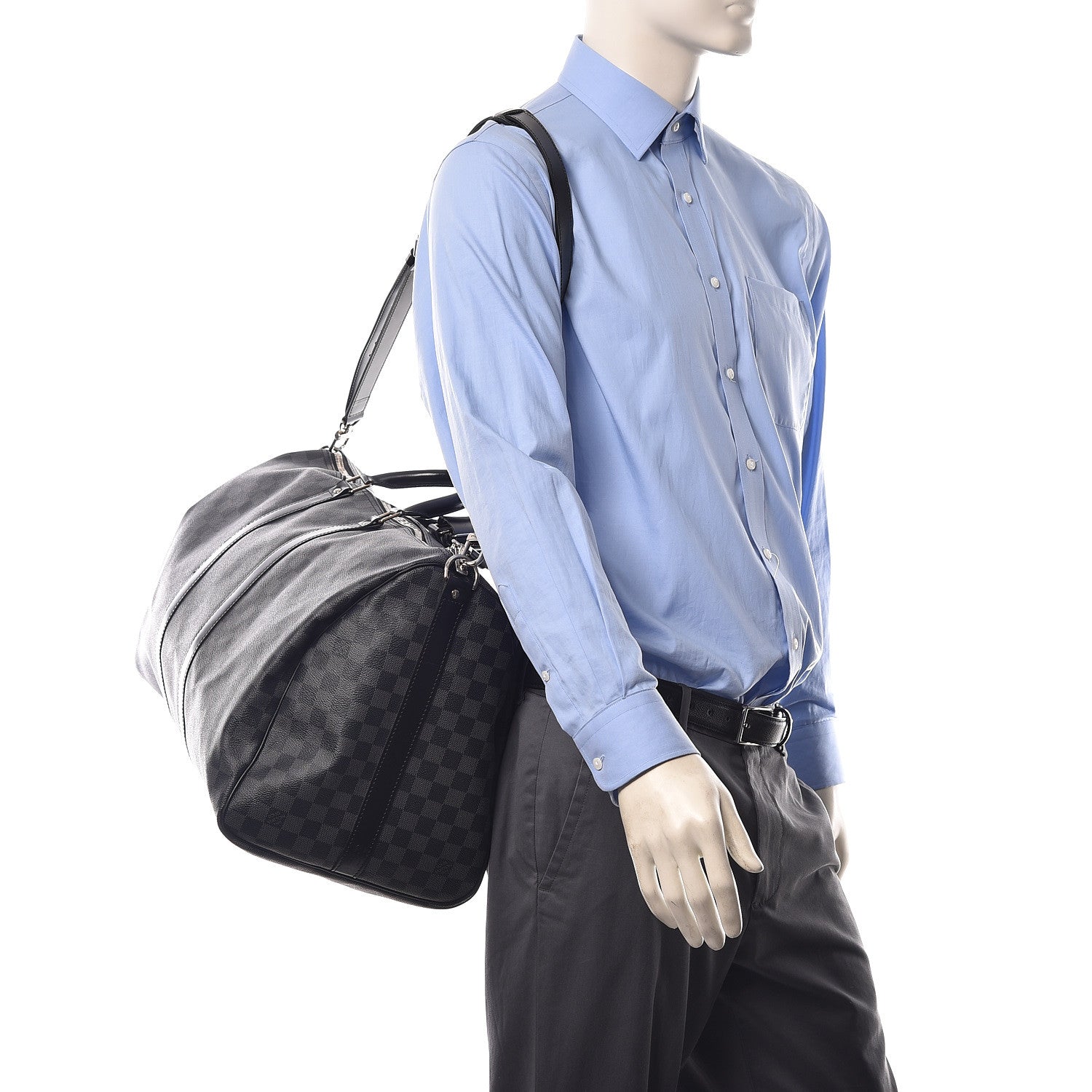 Louis Vuitton Damier Graphite Keepall Bandouliere 55 2 of 11