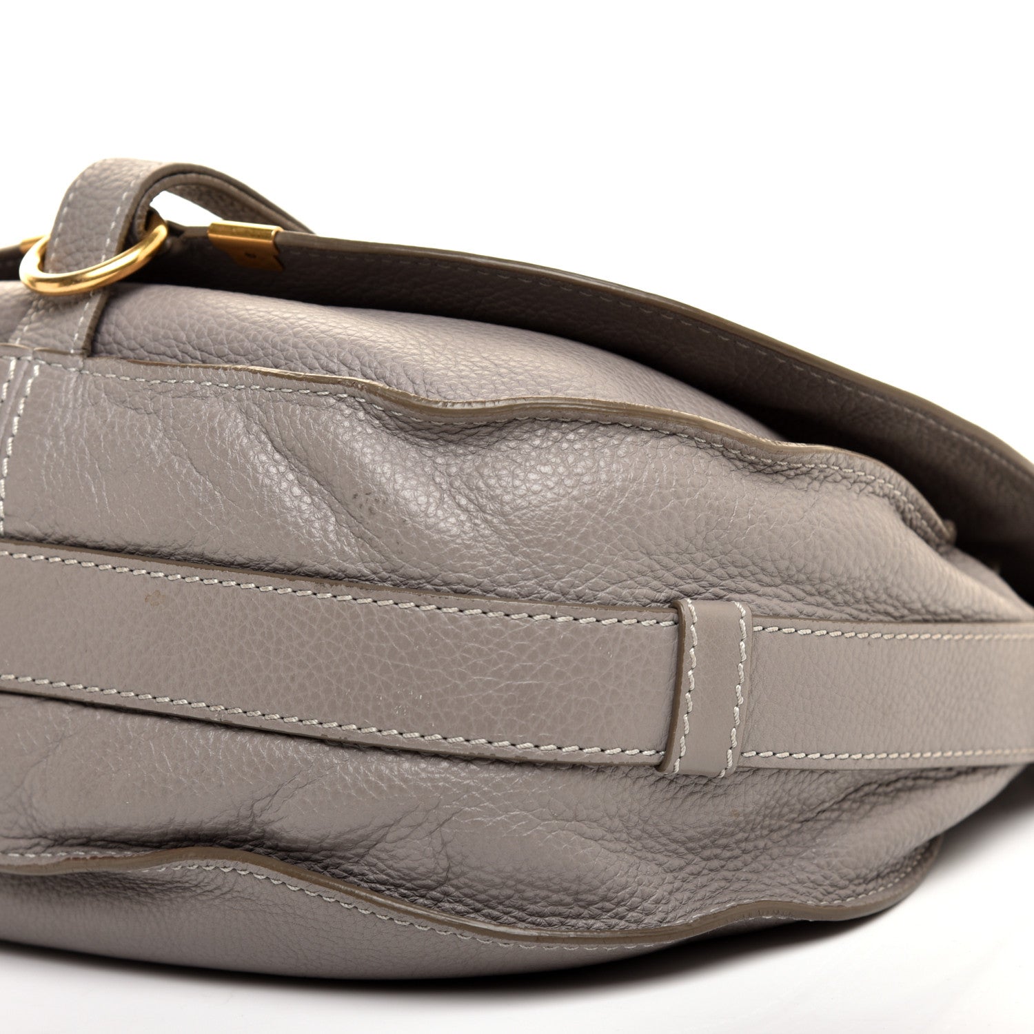 Chloe Calfskin Medium Marcie Round Crossbody Bag Cashmere Grey 7 of 11
