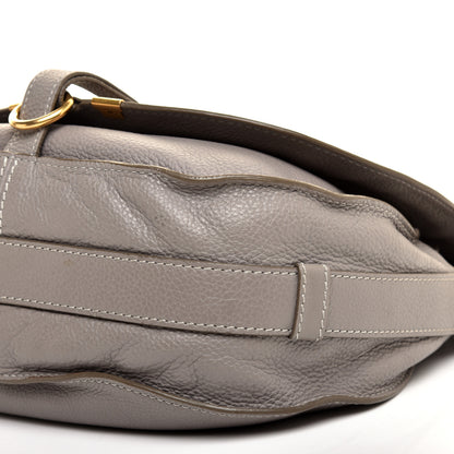Chloe Calfskin Medium Marcie Round Crossbody Bag Cashmere Grey 7 of 11