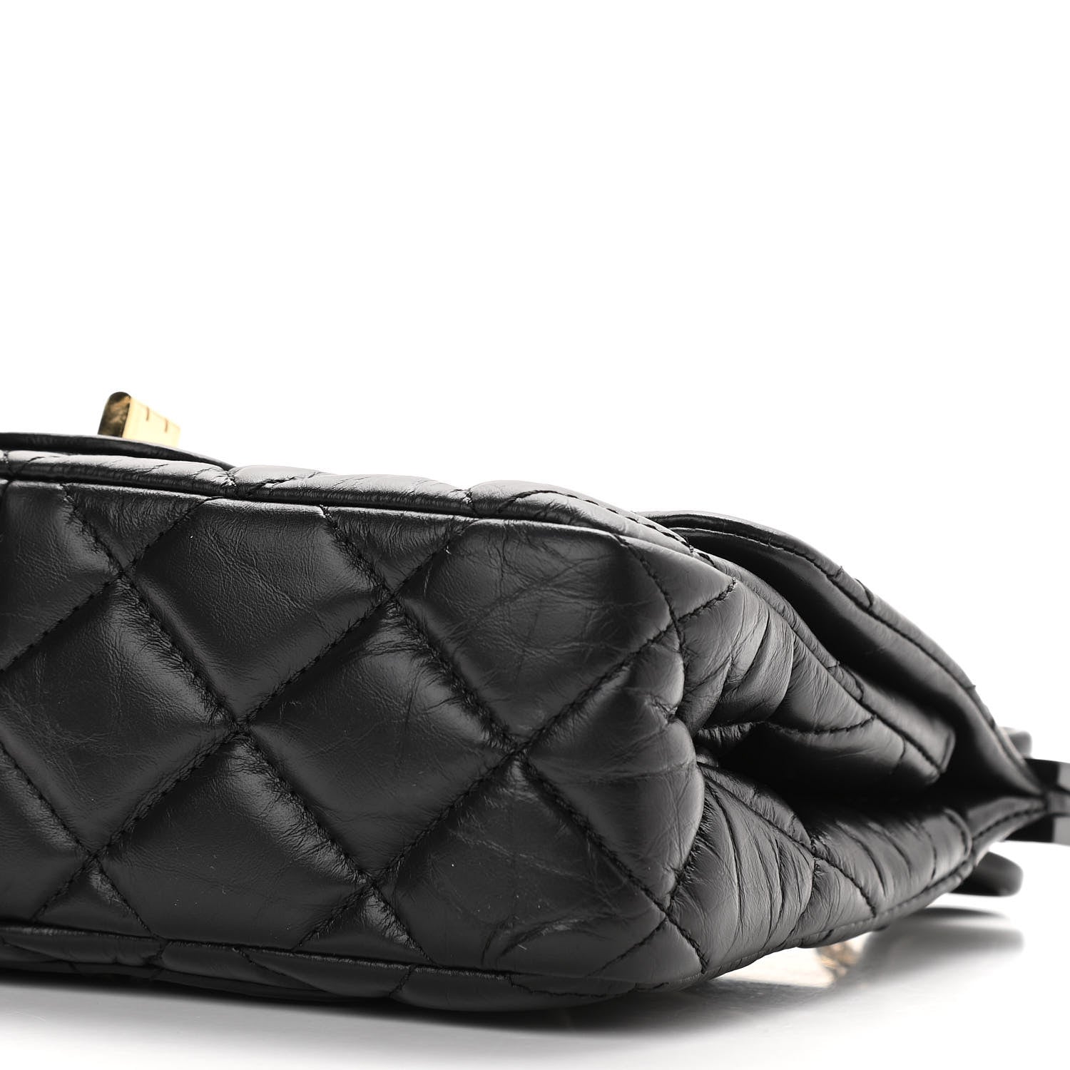 Chanel Aged Calfskin Quilted 2.55 Reissue Mini Hanger Flap Black 10 of 13