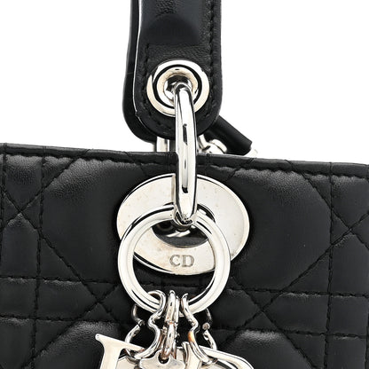 Christian Dior Lambskin Cannage Medium Lady Dior Black 14 of 25