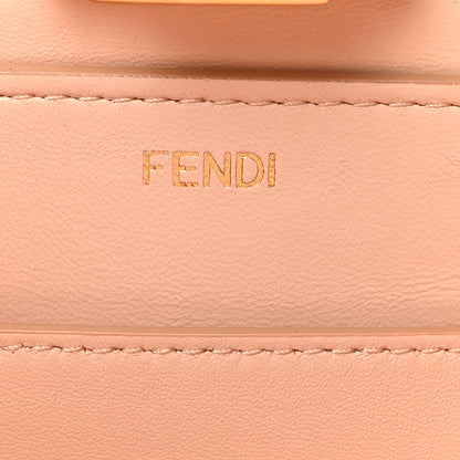 Fendi Vitello Seta Shiny Nappa Medium Peekaboo I SEE U Satchel Miele Scuro Light Rose 6 of 9