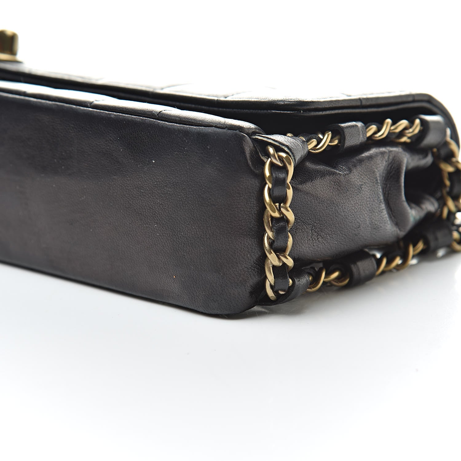 Chanel Lambskin East West Chocolate Bar Flap Black 11 of 16