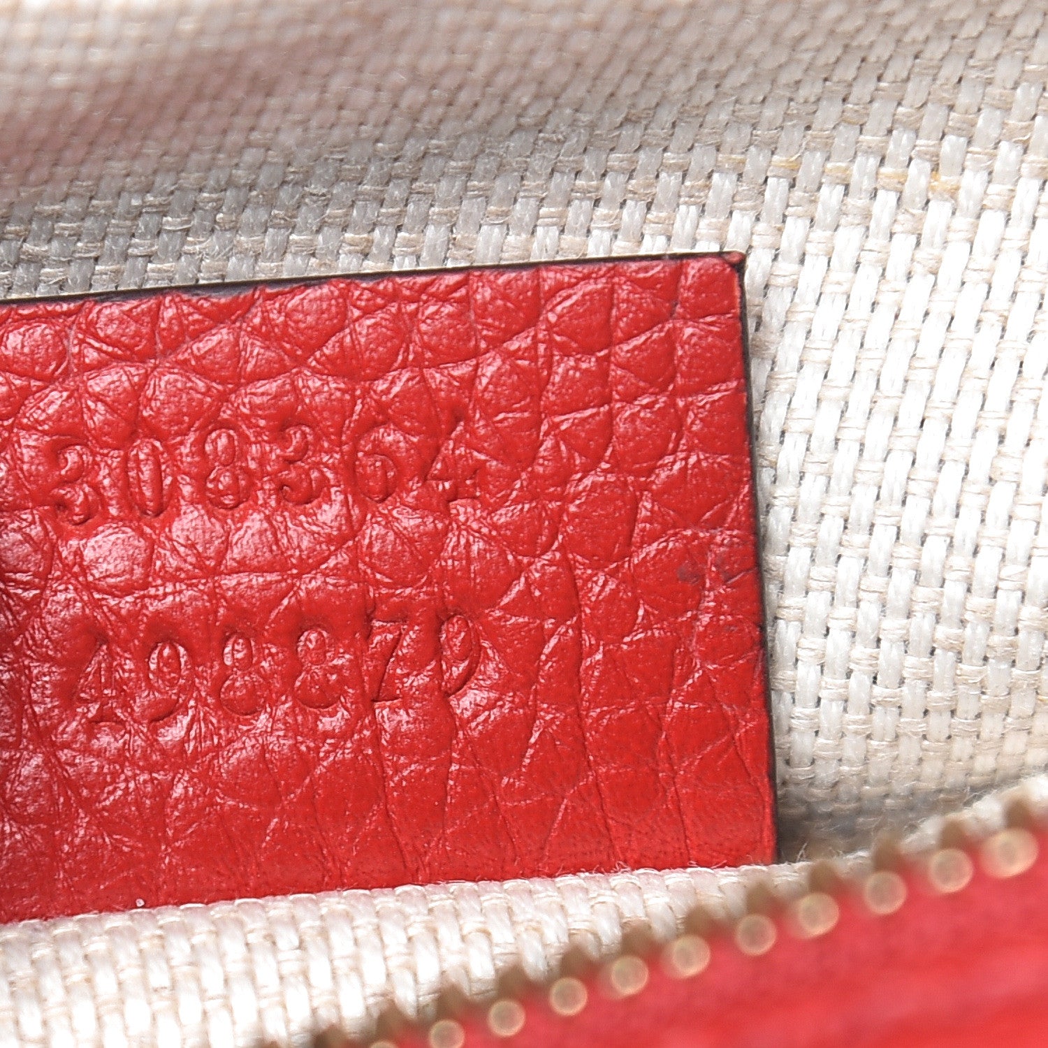 Gucci Pebbled Calfskin Small Soho Disco Bag Tabasco Red 7 of 10
