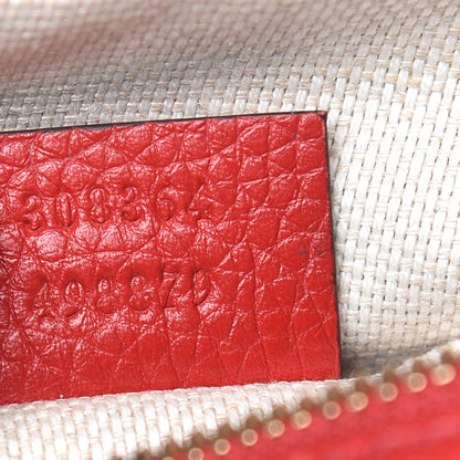 Gucci Pebbled Calfskin Small Soho Disco Bag Tabasco Red 7 of 10