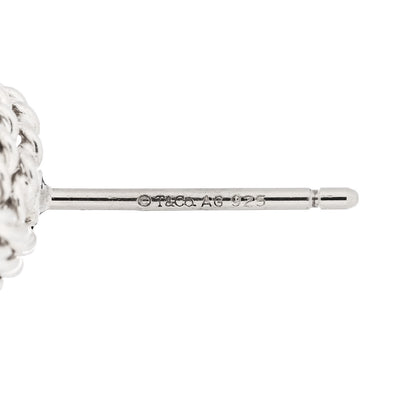 Tiffany Sterling Silver Twist Knot Earrings 4 of 4