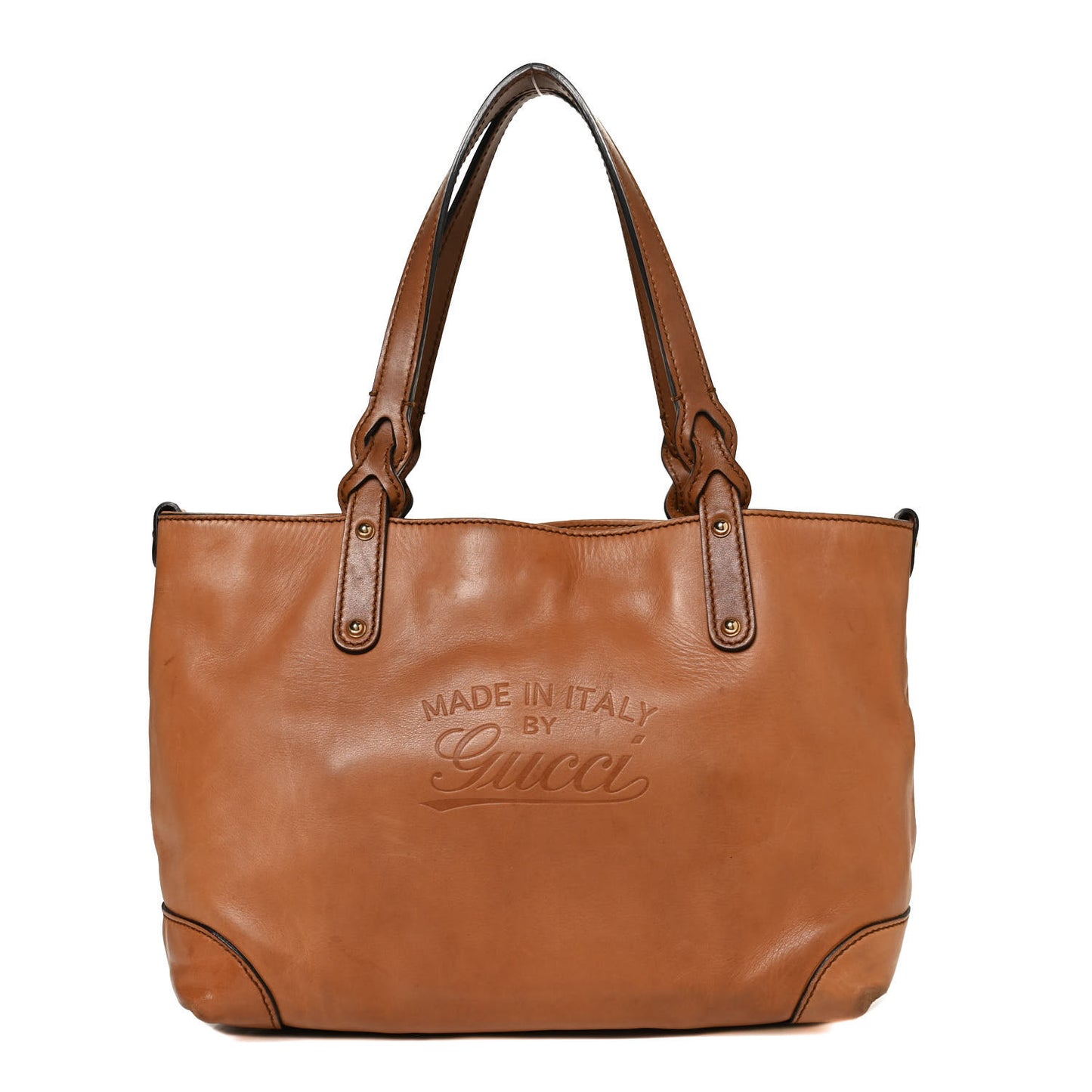 Calfskin Small Craft Tote Brown