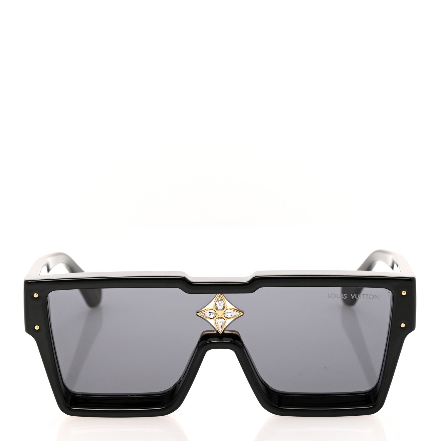 Louis Vuitton Acetate Swarovski Crystal Cyclone Sunglasses Z2053W Black 2 of 8
