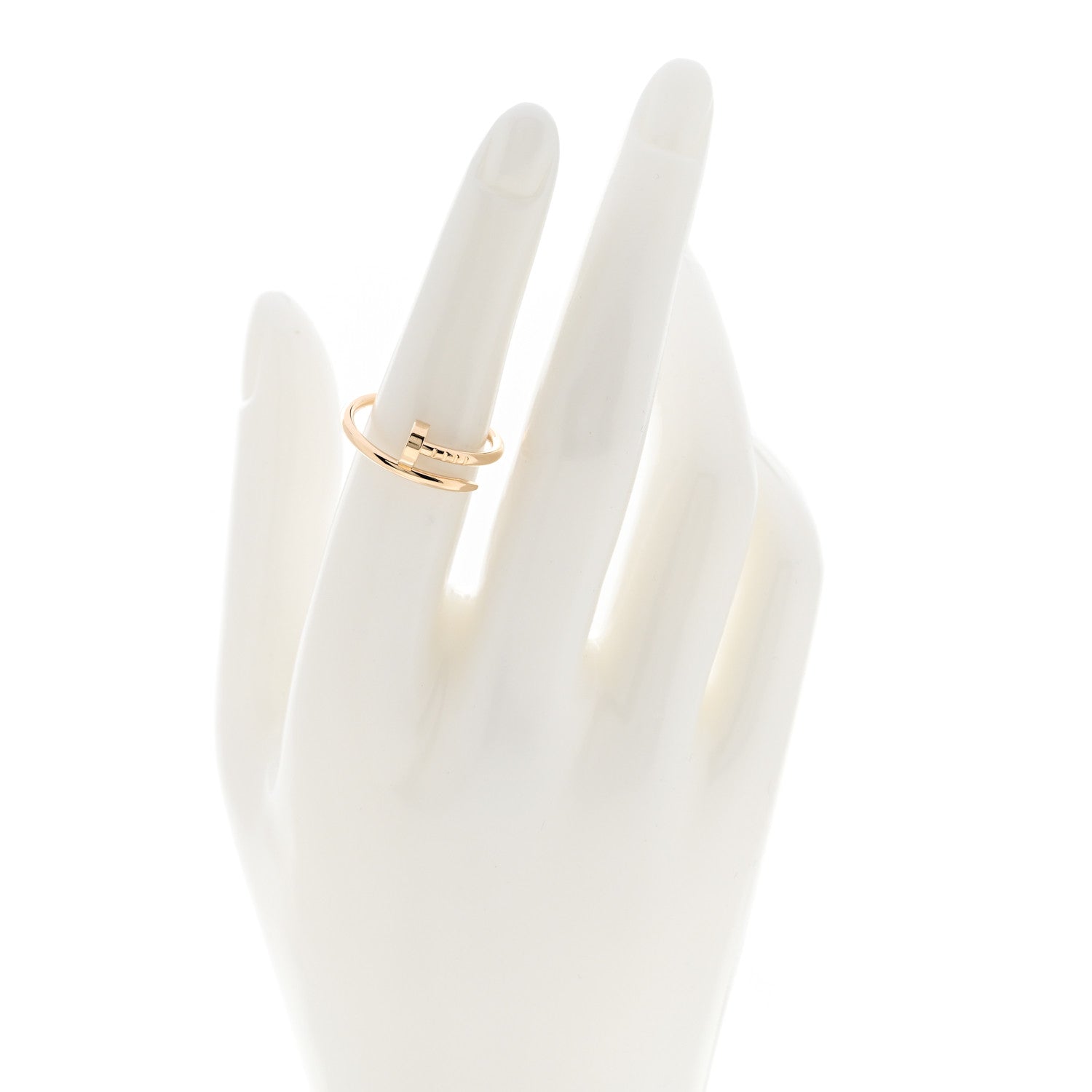 Cartier 18K Yellow Gold Small Juste Un Clou Ring 53 6.25 2 of 6